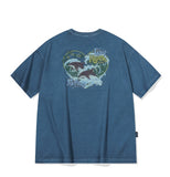 Dolphin Hearts Pigment Short Sleeve Tee