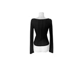 Riiing Strap Button V Ribbed Cardigan
