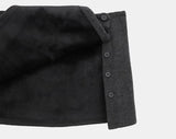 [Layered SET] Yuran Brushed Wrap Button Skirt Bootcut Banding Long Pants