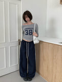Turns 38 One-Off Number Lettering Long Sleeve T-Shirt