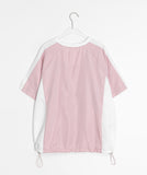 Chumin Sporty Color Matching Nylon Over Short Sleeve Tee