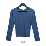 [U-BASIC] Cindy Ribbed Long Sleeve T-Shirt