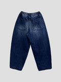 Lazy Blue Print Balloon Denim