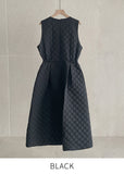 Aviel Quilted Flared Long One Piece