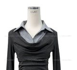 Reet Drape Layered Shirt