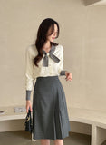Rendry Ribbon Color Matching Tie Knit