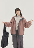 [BAONHAUS] Two-ton color reversible fleece jacket