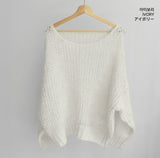 Noah Alpaca Wool Boat Neck Loose Fit Knit