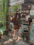 Pudded Cotton Bike Skirt