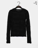 Doten Pleats Shirring See-through T-shirt