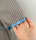 Etoile Color Matching Stripe Shirt One Piece (Belt Set)