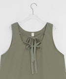Tsutika Ribbon Sleeveless Long One Piece