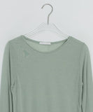 Kadohi Tencel Basic Layered Long Sleeve Tee