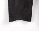 Kilo Black Stripe Long Wide Denim Pants