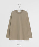 [Unisex] Caliton Cotton Plain Over Long Sleeve Tee
