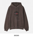 California american flag embroidery pigment hoodie