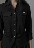 [mnem] Muted Roll-Up Shirt