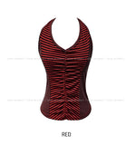 Bez Twin Stripe Halter Sleeveless