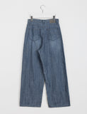 Mighty Summer Cat Washed Wide Denim Pants