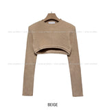 Anna Ribbed Bolero Knitwear