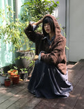 NETTED HOOD KNIT