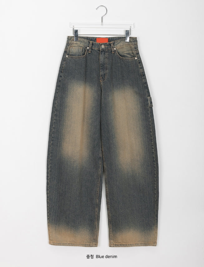 【BAON】Fanni Painter Vintage Washed Denim Pants BAON (バオン) - ファンニペインタービンテージウォッシング