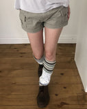 Zeku Low-Rise Cargo Shorts