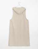 Shellco Button Hood Long Sleeveless One Piece