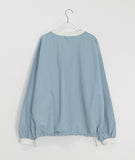 Sieming V-Neck Lettering Over Sweatshirt