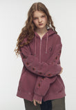 [2-WAY] Chima Sleeve Pigment Hood Zip-up