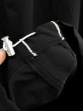 Contrast piping nylon pants