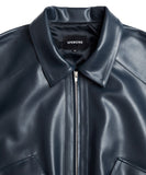 Fox Leather Oval Pocket Jacket