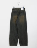 Takiru vintage washed brushed denim pants
