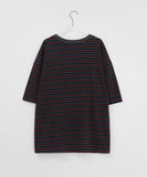 [Unisex] Felid Pigment Stripe Short Sleeve Tee