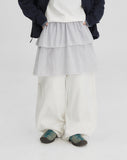 [BAONHAUS] Okone cut cotton wide balloon pants