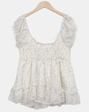 Lanelle Flower Sleeveless Blouse