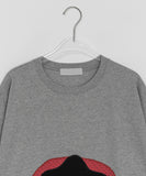 Knitly Embroidered Tomato Short Sleeve Tee