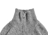 [Wool] Songsong Collar Two-Way Zip-Up Cardigan