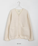 Japin Boucle Zip-up Cardigan