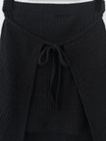 chande ribbed wrap skirt