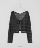 Ditsy Bokashi Summer Ribbon Bolero Cardigan