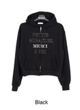 Kasen Applique Embroidery Hooded Zip-Up