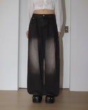 Eton One Pintuck Washed Wide Denim Pants