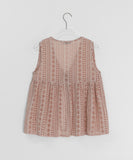 Folding Embroidery Punching Ribbon Nashi Blouse
