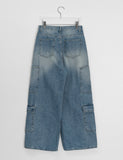 Kumiko Denim Wide Cargo Pants
