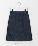 Oroi Denim Banding Midi Skirt