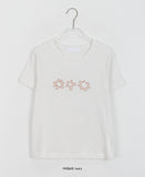 Koayu Flower Patch Crop Short Sleeve Tee