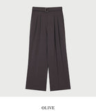Cooling Belted Two-Tuck Slacks