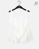 semble hole string sleeveless blouse