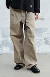 PIN-TUCK WASHED COTTON PANTS
